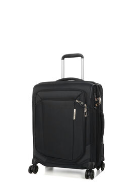 Valise cabine souple extensible Respark 55 cm L - Poche Frontale Ozone Black