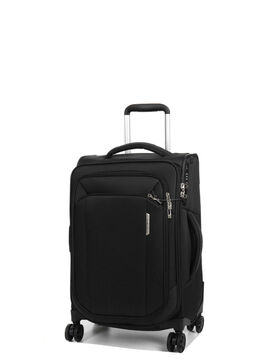 Valise cabine souple extensible Respark 55 cm S - Poche Frontale Ozone Black