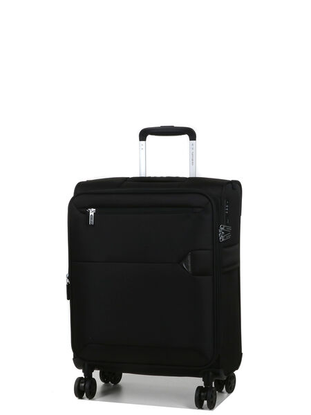 Valise cabine souple extensible Urbify 55 cm Noir