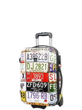 Valise cabine rigide Vintage Plates 55 cm