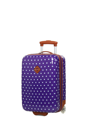 Valise Snowball Pois 48 cm Violet