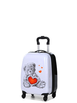 Valise Licorne Valise Enfant Snowball 48 Cm Design Ours Noir Et
