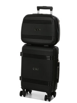 Valise cabine rigide Valparaiso 55 cm et vanity Noir
