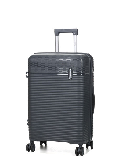 Valise rigide Linea 65 cm Gris