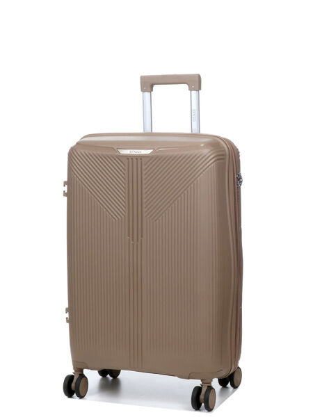 Valise rigide extensible Deltea 66 cm Kaki