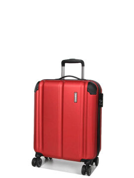 Valise cabine rigide City S 55 cm Rouge