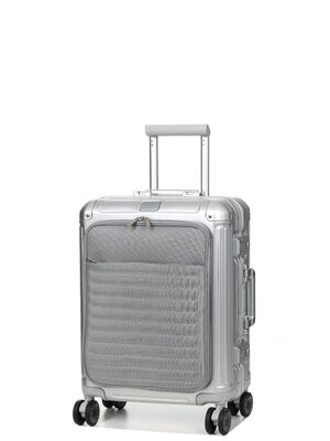 Valise Travelite Next S 55 cm - Poche Frontale Argent
