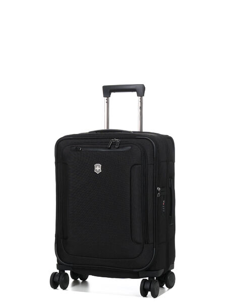 Valise cabine souple extensible Werks Traveler 7.0 Slim 55 cm - Poche Frontale Noir