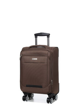 Valise cabine souple extensible Corinthe 55 cm Marron