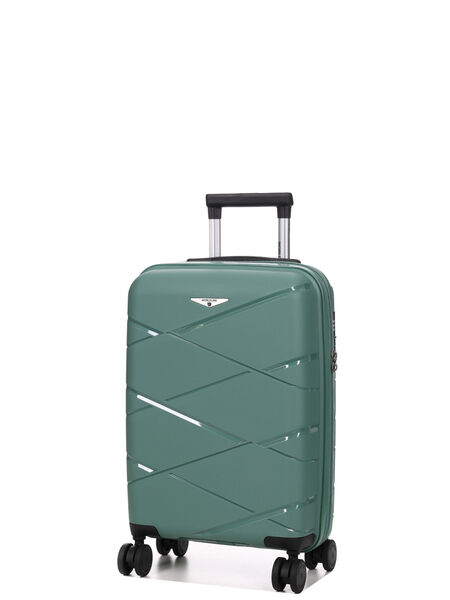 Valise cabine rigide extensible Kos 2 - 55 cm Vert Sauge