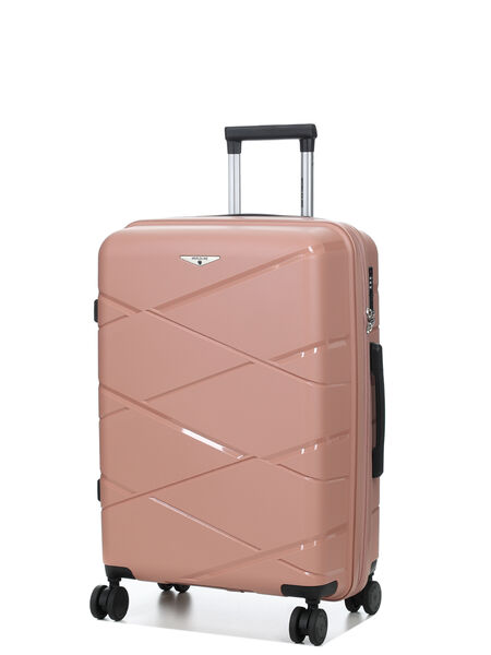 Valise rigide extensible Kos 2 - 65 cm Vieux Rose