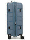 Valise rigide extensible Kos 2 - 65 cm Bleu Orage Bleu Orage