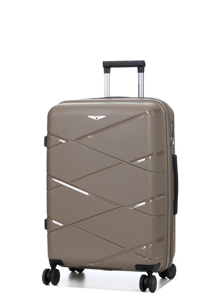 Valise rigide extensible Kos 2 - 65 cm Champagne