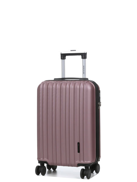 Valise cabine rigide extensible Braga 3 - 55 cm Rose