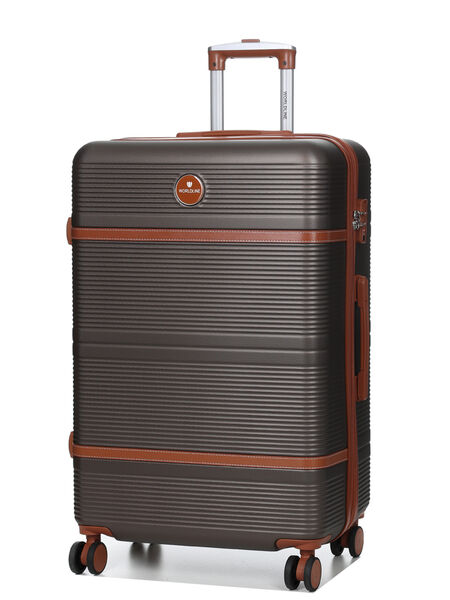 Valise rigide extensible Tampa 3 - 75 cm Marron