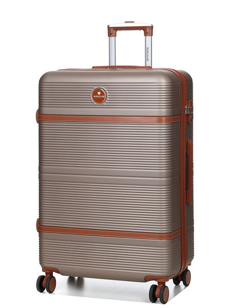 Valise rigide extensible Tampa 3 - 75 cm Champagne