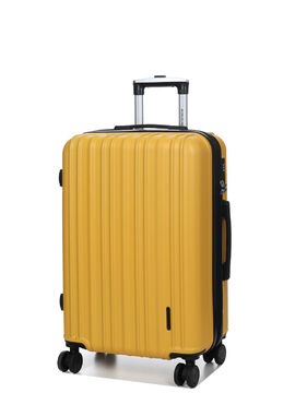 Valise rigide extensible Braga 3 - 66 cm Jaune