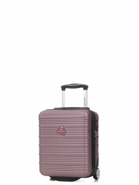 Valise cabine underseat rigide extensible Linz 3 - 40 cm - 2 roues Rose