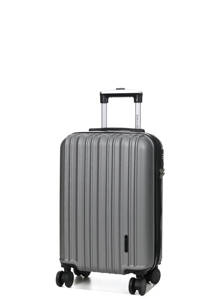 Valise cabine rigide extensible Braga 3 - 55 cm Gris Foncé