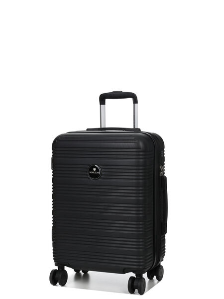 Valise cabine rigide extensible Linz 3 - 55 cm Noir