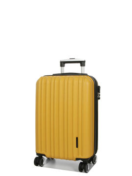 Valise cabine rigide extensible Braga 2 - 55 cm Jaune