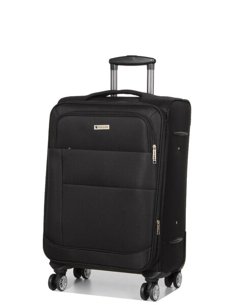 Valise souple extensible Agadir 66 cm Noir