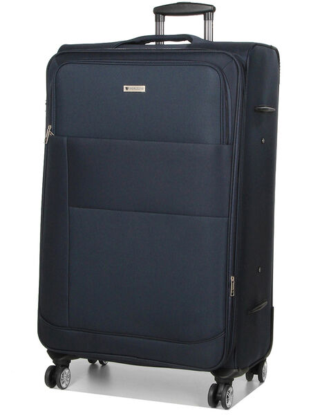 Valise souple extensible Agadir 87 cm Bleu