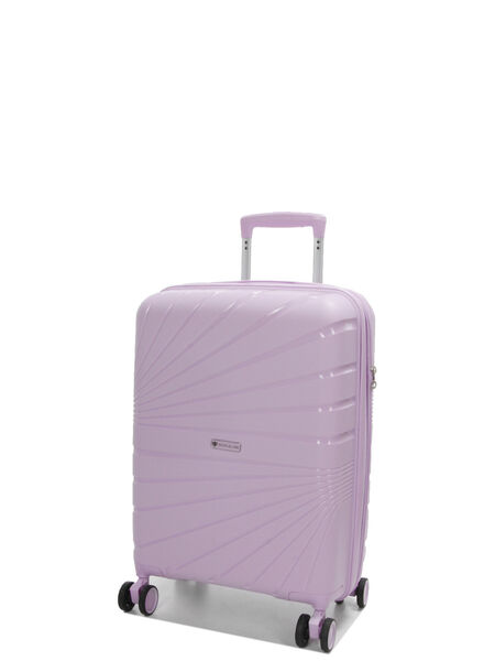 Valise cabine rigide extensible Abidjan 55 cm Mauve