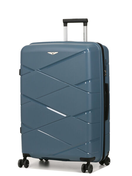 Valise rigide extensible Kos 74 cm Bleu Orage