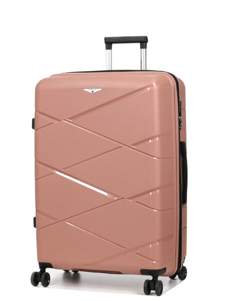 Valise rigide extensible Kos 74 cm Vieux Rose
