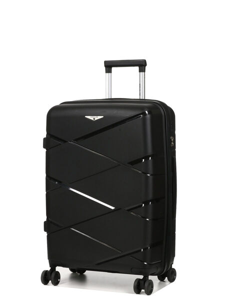 Valise rigide extensible Kos 64 cm Noir