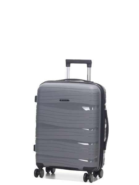 Valise cabine rigide extensible Pérouse 55 cm Gris Foncé