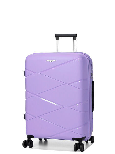 Valise rigide extensible Kos 64 cm Mauve