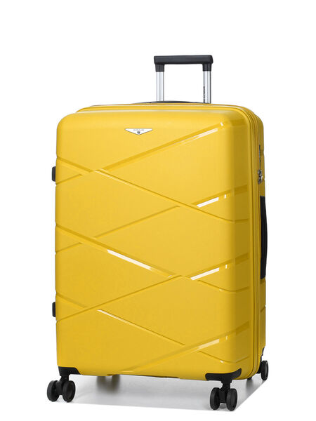 Valise rigide extensible Kos 74 cm Jaune Canari