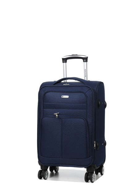 Valise cabine souple extensible Horta 3 - 56 cm Bleu Marine