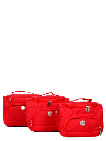Set de 3 vanity cases souples Loisirs 31 cm