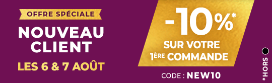 -10% avec le code NEW10