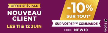 -10% avec le code NEW10