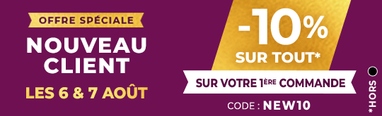 -10% avec le code NEW10