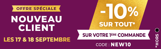 -10% avec le code NEW10