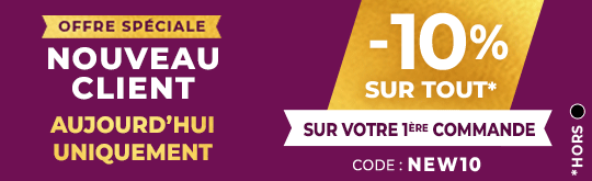 -10% avec le code NEW10