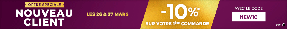 -10% avec le code NEW10