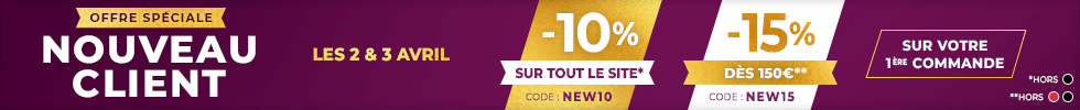 -10% avec le code NEW10