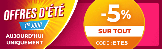 -5% avec le code ETE5