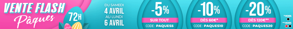 -5% avec le code PAQUES5