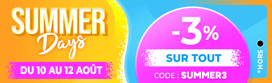 -3% avec le code SUMMER3